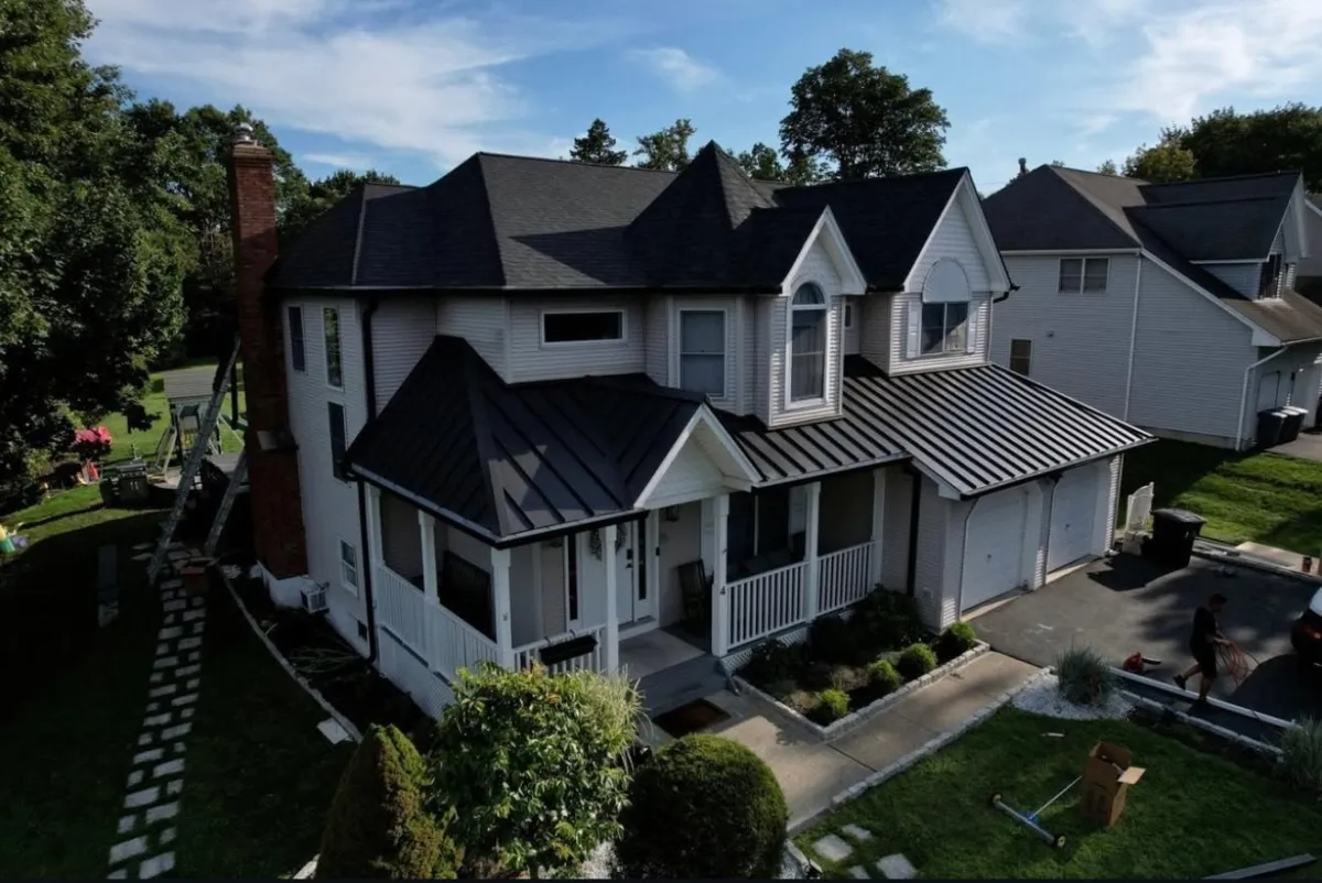 Traditional Home with Metal Roofing